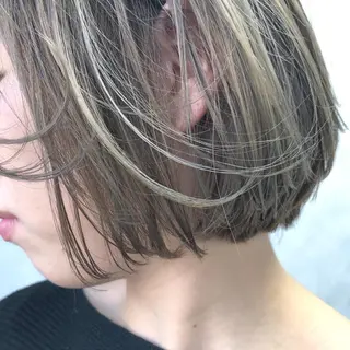 ミディアム カラー ORIKA 美容室のヘアスタイル