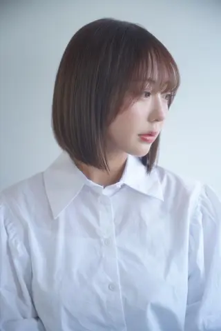 カラー パーマ ヘアアレンジ ミディアム 大石 隼也のヘアスタイル