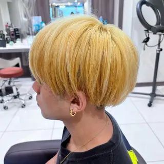 ショート カラー メンズ ナチュラル暖色カラー 🤎 佐藤栞のヘアスタイル