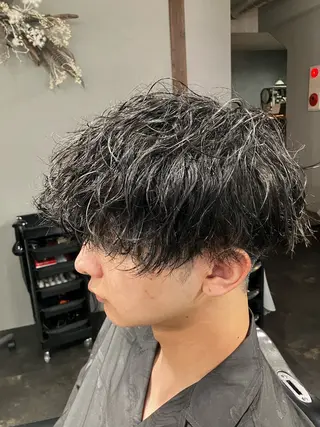 ショート メンズ メンズ/ケアパーマ /hayashiのヘアスタイル