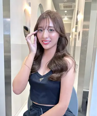 ロング カラー IVE所属・ブリーチなし🤍 渋谷／原島杏奈のヘアスタイル