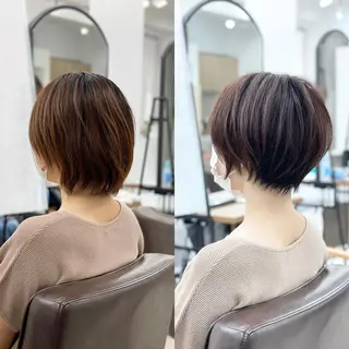 ショート パーマ 相武台ショート特化 💐川崎希💐のヘアスタイル