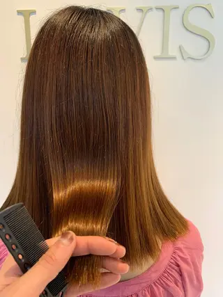 ロング 倉林隆一🐈 ダブルカラー/艶髪のヘアスタイル