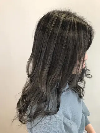 セミロング カラー EMANONシェアサロン心斎橋店所属・韓国メンズヘア　ミル クティボブ　足立佳代のヘアスタイル