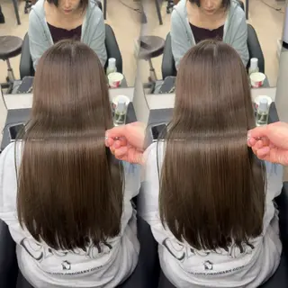 ロング カラー ヘアアレンジ 新宿 /髪質改善/ 縮毛矯正/ヒュウガのヘアスタイル