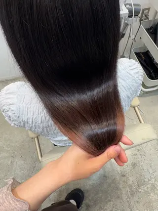 ロング カラー 植木 まりなのヘアスタイル