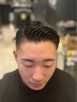 ミディアム FRANK'S BARBER WEST TOKYO所属・吉祥寺メンズカット hanaのヘアスタイル