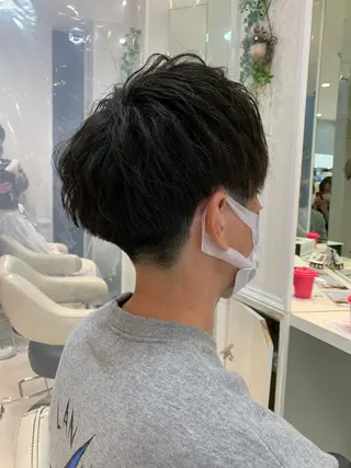 メンズ 毛流れが作れる 縮毛矯正/渡部純生のヘアスタイル