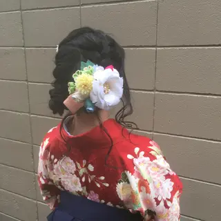 ロング ヘアアレンジ しのはら まどかのヘアスタイル