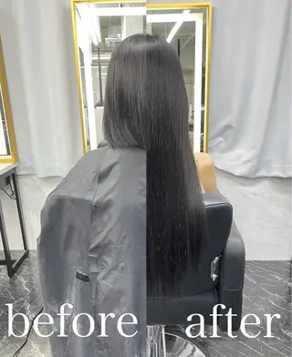 ロング カラー エクステ🩵ブリーチ 韓国ヘア🩵KAEのヘアスタイル