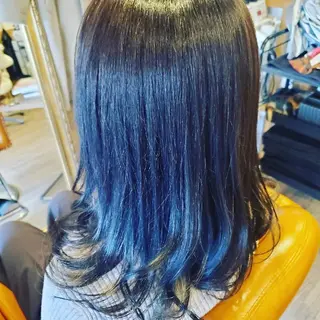 セミロング カラー spa hair  ark 富井直美のヘアスタイル