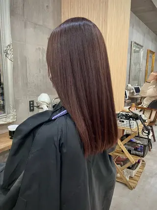 セミロング カラー HAIR BASE ZAWAWA所属・レイヤー/ブリーチ| 特殊パーマ/赤澤のヘアスタイル