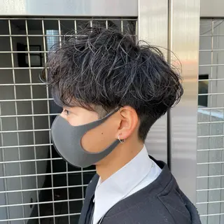 ショート パーマ メンズ 【メンズ縮毛矯正】 田中秀斗のヘアスタイル