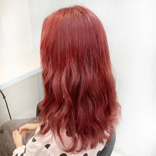 ミディアム カラー ヘアアレンジ 💕上野美容師☁ ブリーチ💖サワのヘアスタイル