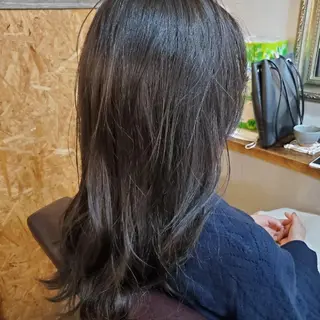 ロング カラー フリーランス所属・韓国ヘア レイヤー くびれヘアMATSUのヘアスタイル