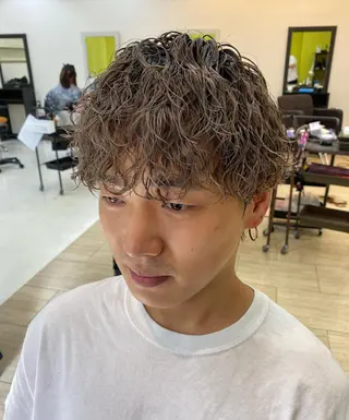 パーマ メンズ 年間2000名担当◎ パーマ職人/仲原佑樹のヘアスタイル