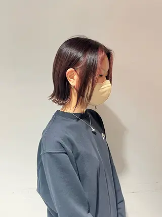 ミディアム カラー 小谷野 真優のヘアスタイル