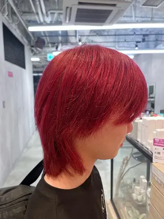 ショート カラー メンズ ハイトーンカラー/ 田中和磨のヘアスタイル