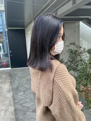 ミディアム カラー ヘアアレンジ SALOWIN原宿iori店所属・レイヤー🌟艶カラー 🕊まやのヘアスタイル
