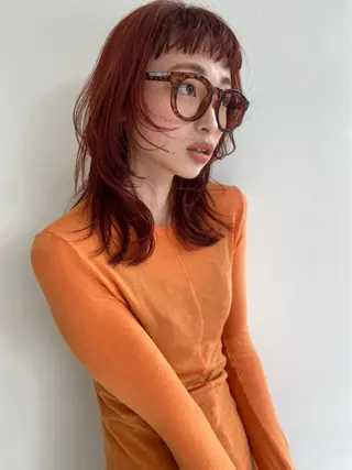 ミディアム カラー YU RAのヘアスタイル