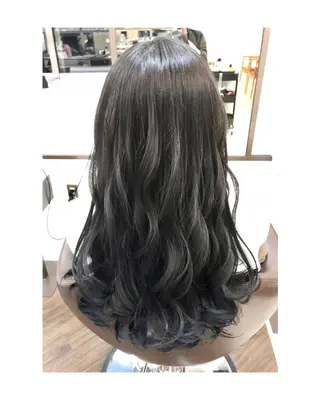 ロング カラー パーマ ヘアアレンジ APSEE メンズカラー特化のヘアスタイル