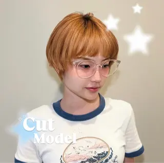 ショート CYM所属・ワンカラー 🩷モエのヘアスタイル