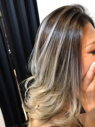 セミロング カラー KIRA スズキ タクヤ/店長のヘアスタイル