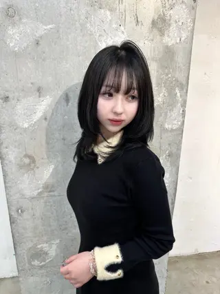 ミディアム カラー 🩷網紅ヘア ayumi🩷のヘアスタイル