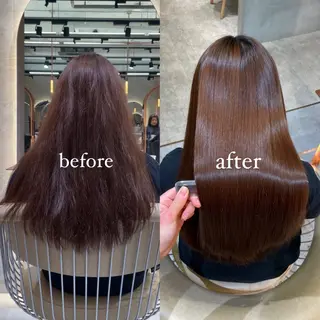 ロング 🦋美髪矯正、髪質 改善のプロ🦋アオイのヘアスタイル