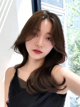 セミロング 映える顔まわり/前髪 特化 💗 ユキマのヘアスタイル