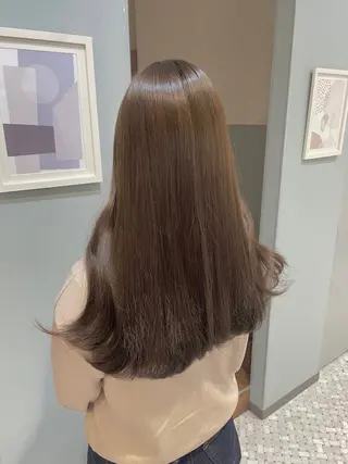 ロング 女性スタイリスト専門サロン Zina 天神西通り所属・艶髪韓国ヘア MANAMI🎀のヘアスタイル