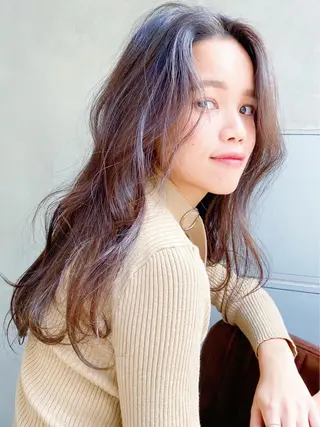 ロング カラー パーマ ヘアアレンジ GRAND OMOTESANDOのヘアスタイル