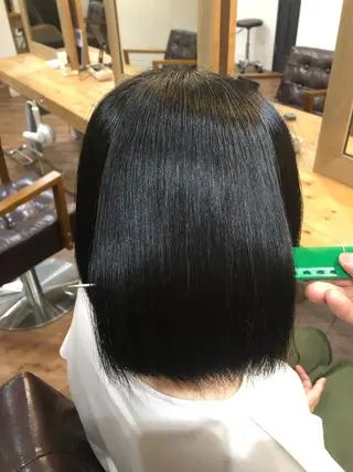 ショート パーマ little広島所属・【縮毛矯正】 予約リクエストのみ可のヘアスタイル