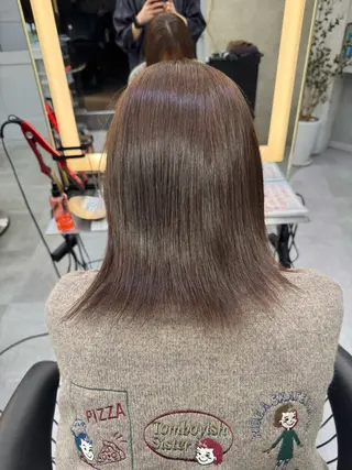 ミディアム ｜透明感｜レイヤー｜ カラー｜大石晴也🦋のヘアスタイル