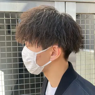 ショート パーマ メンズ 【メンズ縮毛矯正】 田中秀斗のヘアスタイル