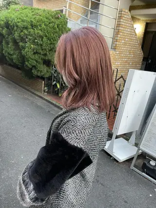 セミロング カラー 韓国ヘア🫧艶カラー 🫧髪質改善/オオヤのヘアスタイル