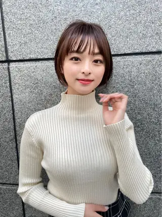 ショート カラー LucksiMie 銀座店所属・【韓国　レイヤー 髪質改善✨】かずのヘアスタイル