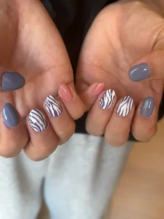 ネイル sunny nail所属・sunny ニュアンス/手描き/のネイルデザイン