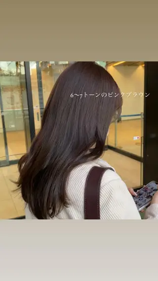 ロング カットモデル/ 透明感ヘア/成瀬裕介のヘアスタイル