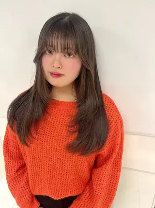 ロング りおな/エクステ /ミルクティーカラーのヘアスタイル