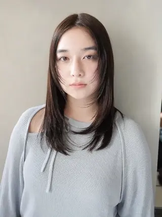 ミディアム LUVISM名駅店所属・【無料】カットモデル 募集名駅ioriのヘアスタイル