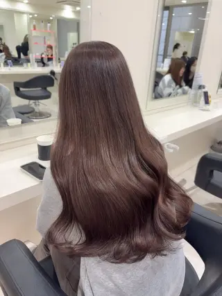 ロング カラー 大人上品ベージュ 🎀HARUNAのヘアスタイル