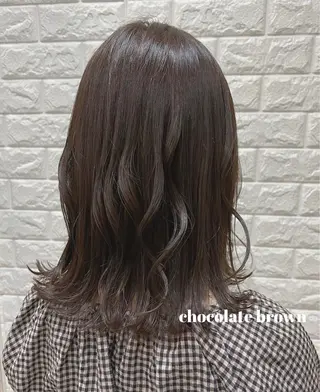 セミロング カラー 韓国ヘア ♡tomimaのヘアスタイル