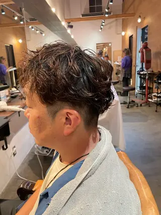 ショート パーマ Reny所属・梅田 陸のヘアスタイル