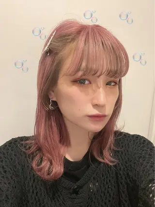 セミロング カラー EMANON新宿東口所属・新宿駅近♡個室 ♡関口三都季🌜のヘアスタイル