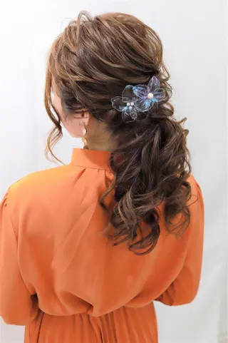 ロング laera 佐藤のヘアスタイル