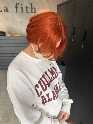 ショート La fith hair lily加古川店所属・原満里奈/東加古川 /透け感カラー🫧のヘアスタイル