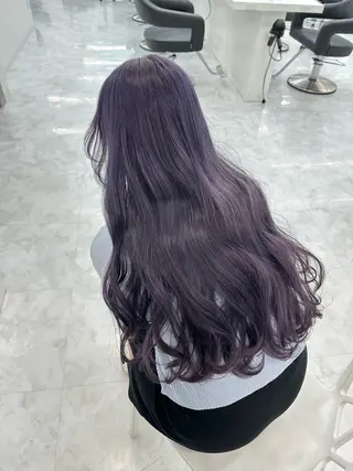 ロング カラー ダブルカラー 韓国ヘアKYONのヘアスタイル