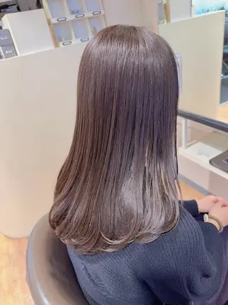 セミロング ほさか しんごのヘアスタイル