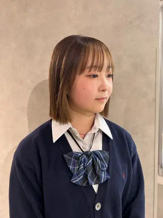 ショート ayano🍒パーマ 暖色カラーのヘアスタイル